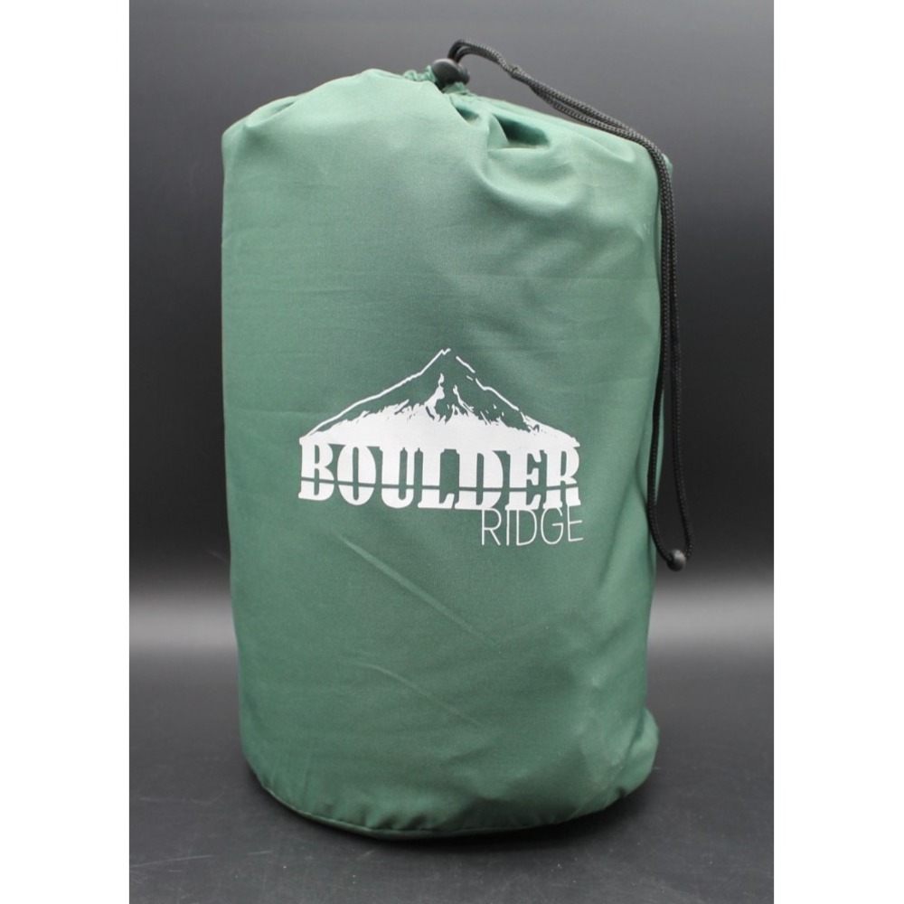 Boulder Ridge Camping Sleeping Pad Air Mattress Green with Stuff Sack Single